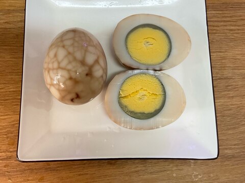 茶蛋（中国の煮卵）風の煮卵